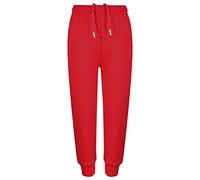 A2Z 4 Kids Filles Garçons Fleece Jogging Bottoms PE École Jogger Classique Soft - Fleece Trouser 355 Red 5-6