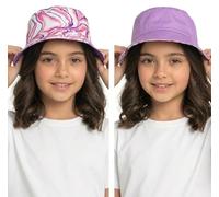 A2Z 4 Kids Filles Garçons Réversible Bobin Chapeau Été - Bucket Hat AZ41107 Tie Dye 7-10 yrs