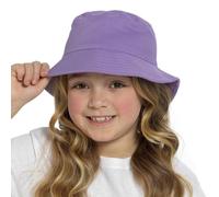 A2Z 4 Kids Filles Garçons Réversible Seau Chapeau - Bucket Hat AZ41120 Lilac 7-10 yrs