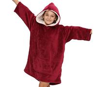 A2Z 4 Kids Filles Garçons Sweatshirt À Capuche Surdimensionné Couverture Douillette Super Douce en Fleece Poche Kangourou Confortable Chaud Taille Unique