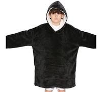 A2Z 4 Kids Filles Garçons Sweatshirt À Capuche Surdimensionné Couverture Douillette Super Douce en Fleece Poche Kangourou Confortable Chaud Taille Unique