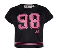 A2Z 4 Kids Filles Haut Enfants 98 Tendance - New Crop Top 98 Black 13