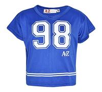 A2Z 4 Kids Filles Haut Enfants 98 Tendance - New Crop Top 98 Royal 11-12