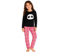 A2Z 4 Kids Filles Pyjamas 2 Pièces Doux Moelleux Polaire Vêtements D'intérieur Panda Confortable Ensemble Confortable Léger Manches Longues Haut Bas Pyjama Ensemble Âge 3-14 Ans