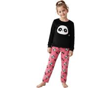 A2Z 4 Kids Filles Pyjamas 2 Pièces Doux Moelleux Polaire Vêtements D'intérieur Panda - PJS 278 Panda 4-5