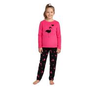 A2Z 4 Kids Filles Pyjamas 2 Pièces Polaire Doux Moelleux Vêtements de Maison Flamant Rose Confortable Ensemble - PJS 279 Flamingo 11-12