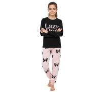 A2Z 4 Kids Filles Pyjamas Enfants PJS 2 Pièces Ensemble Lazy Day Noir - PJS 209 Lazy Black_13
