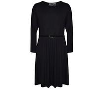A2Z 4 Kids Filles Robe Patineuse Robes Soirée Mode Robes - 3/4 Skater Black 9-10
