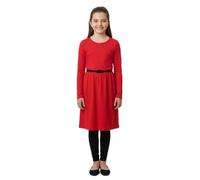 A2Z 4 Kids Filles Robe Patineuse Robes Soirée Mode Robes - 3/4 Skater Red 9-10