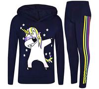 A2Z 4 Kids Filles Survêtement Arc En Ciel Licorne - Unicorn Hooded Set 225 Navy 13