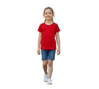 A2Z 4 Kids Filles T-Shirts Coton Uni Tie Dye Court Manches T-Shirts Haut Doux - Girls T Shirt Red 5-6