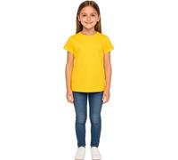 A2Z 4 Kids Filles T-Shirts Coton Uni Tie Dye Court Manches T-Shirts Haut Doux - Girls T Shirt Yellow 3-4