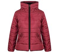 A2Z 4 Kids Filles Veste Élégante Rembourrée Chaude Doudoune Boule Coupe-Vent Matelassée - Puffer Natasha Jacket Wine 13