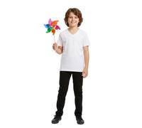 A2Z 4 Kids Garçons Basique T-Shirt Dos À École Court Manche - Boys Basic T Shirt White 9-10
