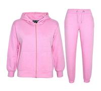 A2Z 4 Kids Garçons Filles Simple Sweat À Capuche avec Pantalon - T.S Plain Baby Pink 11-12
