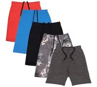 A2Z 4 Kids Garçons Shorts Coton S'étirer Casual Été Longueur au Genou - Shorts S07 5 Pack A 7-8