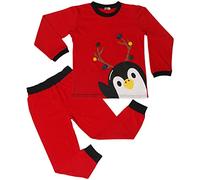 A2Z 4 Kids Les Filles Garçons Noël Pyjama Enfants PJs 2 Pièce Manchot Set Costume De Salon pour - PJS 156 Red 11-12