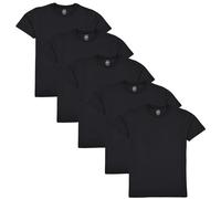 A2Z 4 Kids Lot De 5 Enfants Filles Garçons T Shirt Uni Doux Au Toucher pour - T Shirt PL Black 5 Pack 13