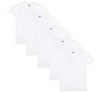 A2Z 4 Kids Lot De 5 Enfants Filles Garçons T Shirt Uni Doux Au Toucher pour - T Shirt PL White 5 Pack 2-3