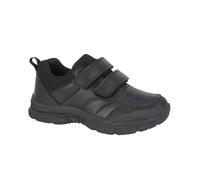 A2Z 4 Kids Phantom Chaussures d'école pour garçon Fermeture double pression Noir Baskets d'école légères en polyuréthane Semelle rembourrée Chaussures uniformes confortables Tailles 36 à 39, Noir , 31