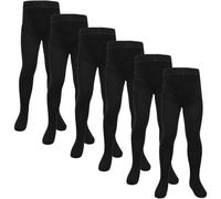 A2Z 4 Kids Premium Filles Toison Lined Thermique Collants Pack De 3 Confortable Hiver Extensible Collants Pour Filles Dans Classique - Thermal Tights Black 3 Pack 11-12