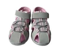 A2Z 4 Kids Sandales pour garçons et filles - Dessus en polyuréthane - Légères - Pour l'été et la plage - Bout ouvert - Semelle antidérapante en PVC - Sangle Velcro réglable - Pointure 40 à 37, rose