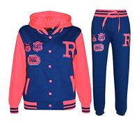 A2Z 4 Kids Survêtement de baseball unisexe pour filles et garçons R Fashion - T.S Baseball FOX Royal & N. Pink 13