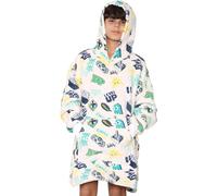 A2Z 4 Kids Ultra Doux Surdimensionné Sweat à Capuche Snuggle avec Peluche Sherpa Toison - Snuggle 930 Level Up Cream AZ_Long