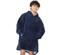 A2Z 4 Kids Ultra Doux Surdimensionné Sweat à Capuche Snuggle avec Peluche Sherpa Toison - Snuggle 958 Navy Kids 11-14