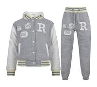 A2Z 4 Kids Unisexe Enfants Filles Garçons Encapuchonné - B.B Tracksuit Grey 13