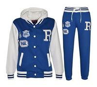 A2Z 4 Kids Unisexe Enfants Filles Garçons Encapuchonné - B.B Tracksuit Royal 7-8