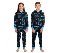 A2Z Combinaison pyjama une pièce pour enfant, bleu, 11-12 ans