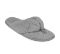 A2Z Dames Aux femmes Bande Retourner Fiasco Chaussons avec Mémoire Mousse - SLPR LDS AZ32323 Grey 3/4 UK