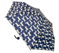 A2Z Dames Parapluie Pliant Souvenir Imprimé Teckel Chien Saucisse Léger Voyage Parapluie pour Femmes Imperméable Résistant aux Intempéries Manuel Compact Supermini 3 Sections Canopée 50cm