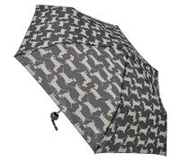 A2Z Dames Parapluie Pliant Souvenir Imprimé Teckel Chien Saucisse Léger Voyage Parapluie pour Femmes Imperméable Résistant aux Intempéries Manuel Compact Supermini 3 Sections Canopée 50cm