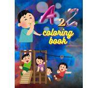 A2Z English alphabet letters coloring book: 52 A2Z English alphabet letters coloring book's pages