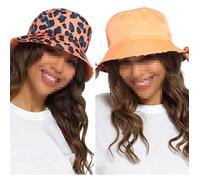 A2Z Femme Chapeau Bob Réversible Été Pliable Chapeau De Soleil Protection UV Pour Camping S/M