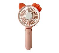A2Z Lot de 4 mini ventilateurs électriques portables pour enfants de 6 ans et plus, rechargeable par USB, ventilateur à oreilles d'animaux mignonnes pour voyage, école, extérieur, sûr, léger, appareil