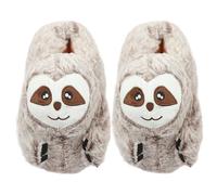 A2Z Pantoufles d'intérieur en peluche pour enfants, filles, garçons, hommes, dames avec motif paresseux 3D 3D, semelle antidérapante et confortable, cadeau pour tous les âges, Paresseux, 39/40 EU