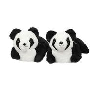 A2Z Pantoufles mignonnes en peluche douce et chaude avec semelle antidérapante pour enfants et adultes - Chaussures d'hiver confortables pour enfants et adultes, panda, 22/23 EU