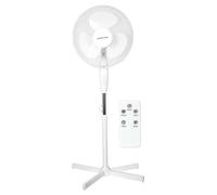 A2Z Ventilateur Sur Pied 16 Pouces 3 Vitesses Grand Angle Oscillant Avec Minuterie - Pedestal Fans PF11627 White