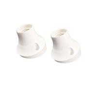 A2ZWORLD 2 pièces porte-lampes, adaptateurs et convertisseur, douille murale E27 avec base inclinée en thermoplastique blanc