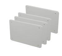 A2ZWORLD Couvercle pour boîtes de jonction, vis de fixation incluses (4, 153 x 98 mm), blanc, plastique, IP40, lot de 1 ou 4 pièces