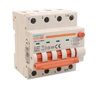 A2ZWORLD Interrupteur magnétothermique différentiel triphasé, type A 300mA, RCBO 4P C20 20A, courbe C 3P+N 6000A, occupe 4 modules DIN, AC 400V IP20