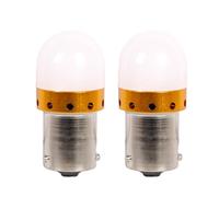 A2ZWORLD Lot de 2 lampes LED 41 mm, 12 V, 24 V, lumière de voiture, camion Canbus, BAU15s PY21 W S25, 9 SMD 3030, 3,5 W 300 lm, pieds asymétriques 150 ° (lumière jaune ambre)