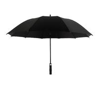 A2ZWORLD Parapluie Long Homme Coupe-Vent Grand Parapluie 10 Barres Renforcées Solide et Durable Diamètre Ouverture 123cm pour 2 Personnes, Noir, 4 PCS