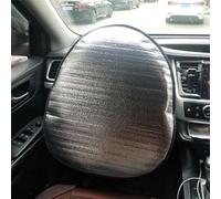 A2ZWORLD Pare-soleil pour volant de voiture, dimensions 47 x 51 cm, couvre-volant répare le volant du soleil