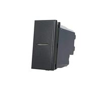 A2ZWORLD SD20011 Interrupteur axial 1P 16 A unipolaire noir compatible Bticino Axolute