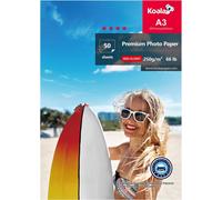 A3 297x420mm 250gsm Glossy Inkjet Photo Paper 50 Sheets With Premium High Gloss Advanced Resin Coating For Canon Hp Epson Inkjet Printer