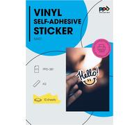 A3 x 10 Vinyl Matt Stickers,Photo Quality,Customizable,Inkjet Printing,Tear Resistant and Labels -381-10